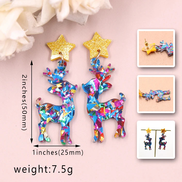 Christmas Trendy Acrylic Earrings
